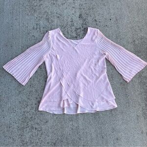 Laurie Felt Los Angeles Elegant Pink Women's Tunic Top